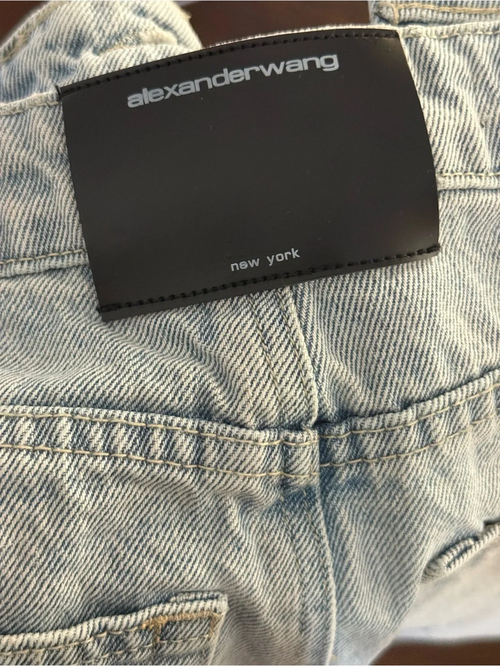 Alexander Wang BITE High Rise Deconstructed Denim Skirt | Size 26